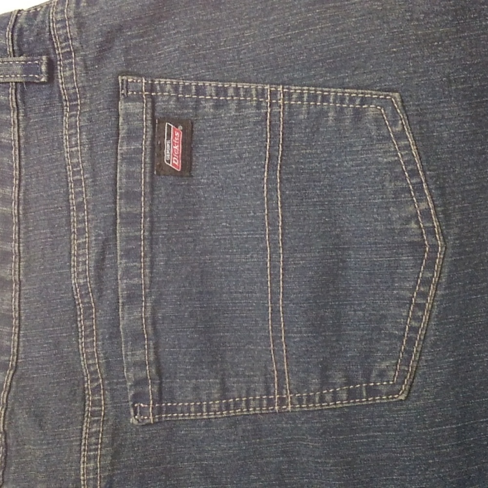 Women Genuine Dickies Relaxed Plus Size Stretch Denim Shorts Sz 18 - Picture 8 of 8